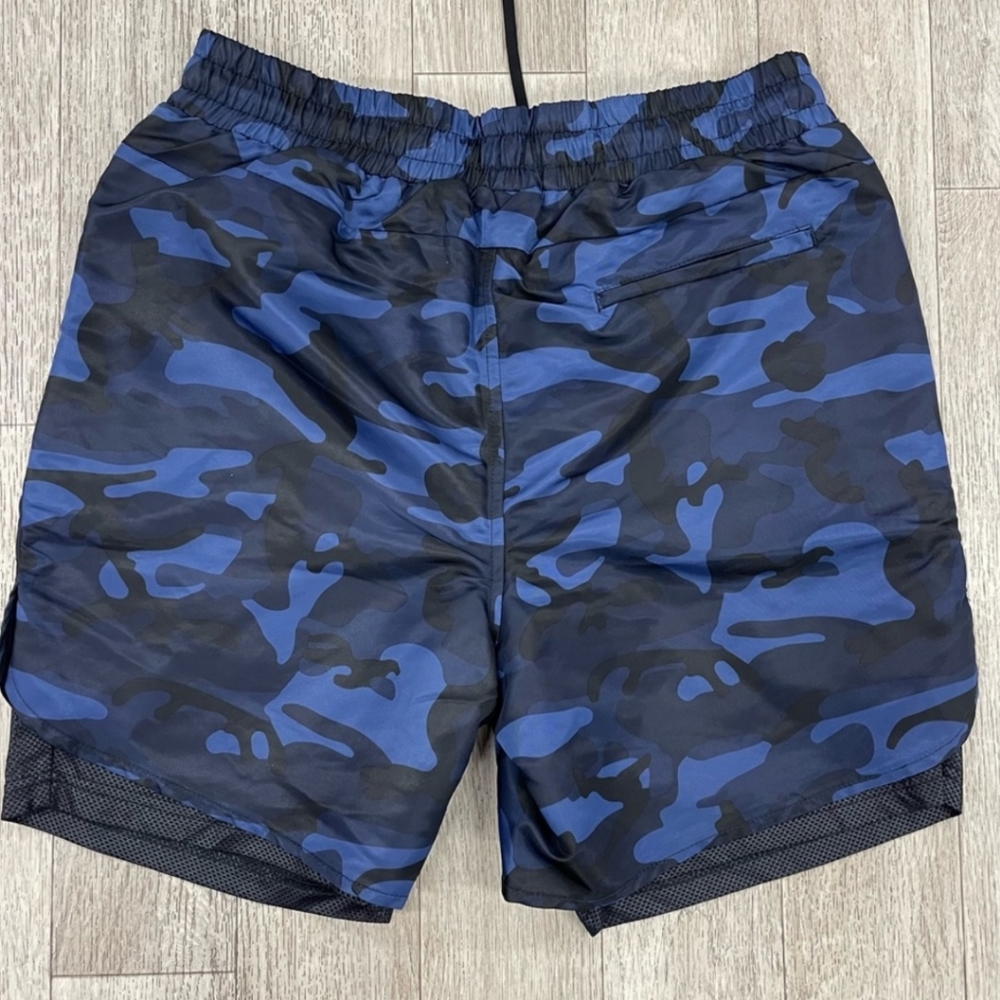NWT Mens Koral Camouflage Layered Track  Shorts